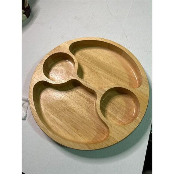 ELAN WOOD TRAY CHEESE CHARCUTERIES DIP ENTERTAINMENT WOODARD & CHARLES ltd - Picture 1 of 5